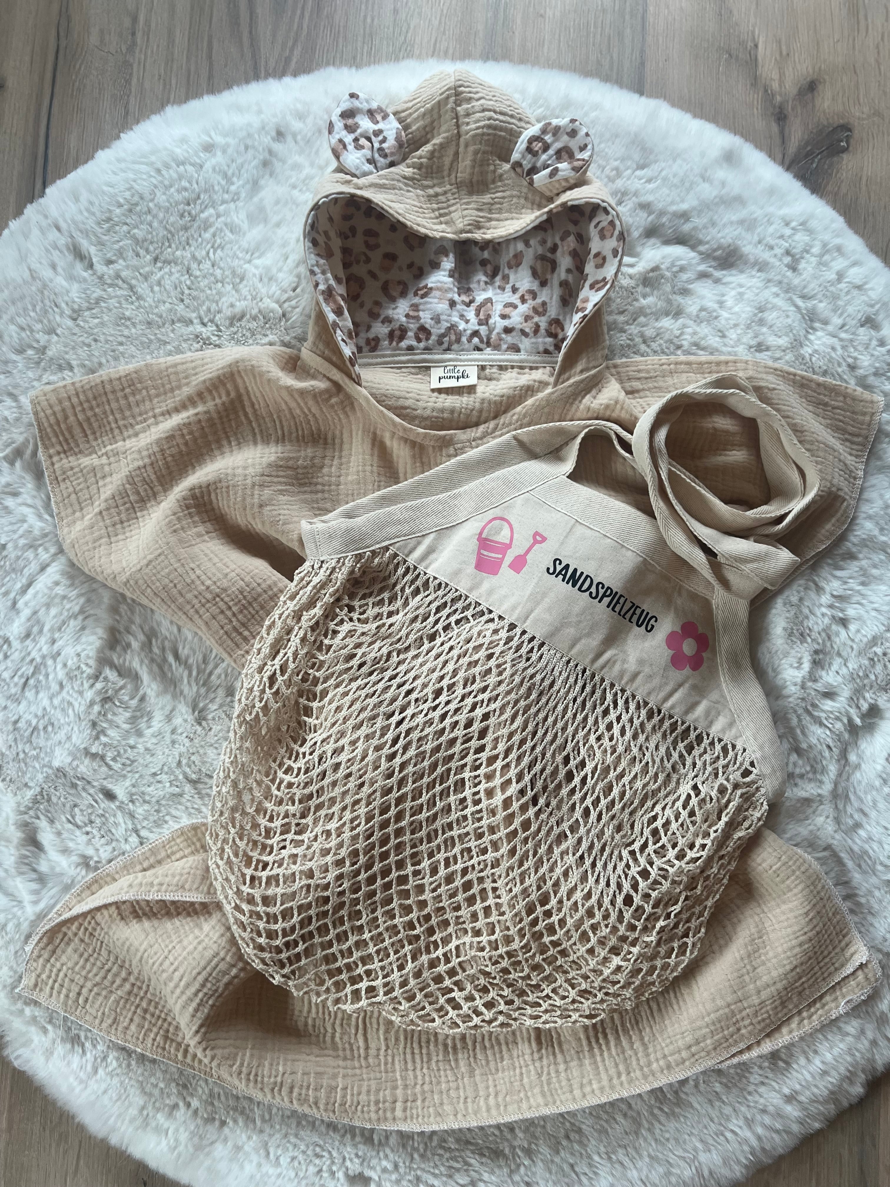 Badeponcho einfarbig