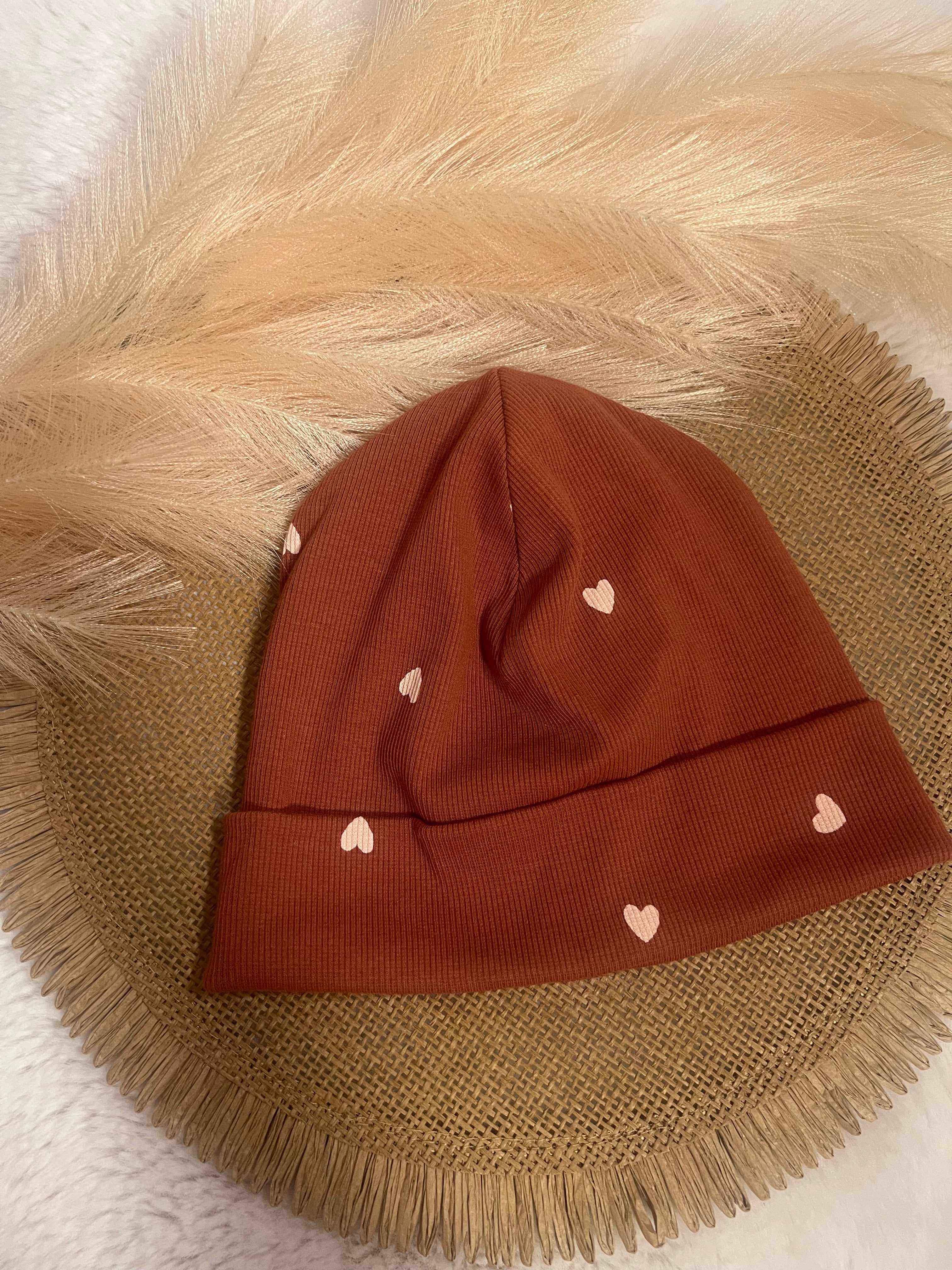 Beanie Rippstoff Kinder