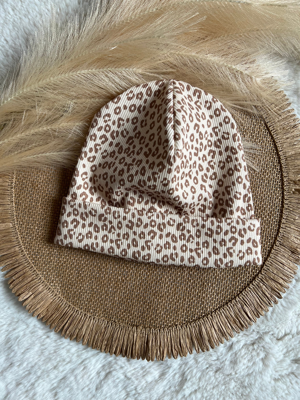 Beanie Rippstoff Kinder