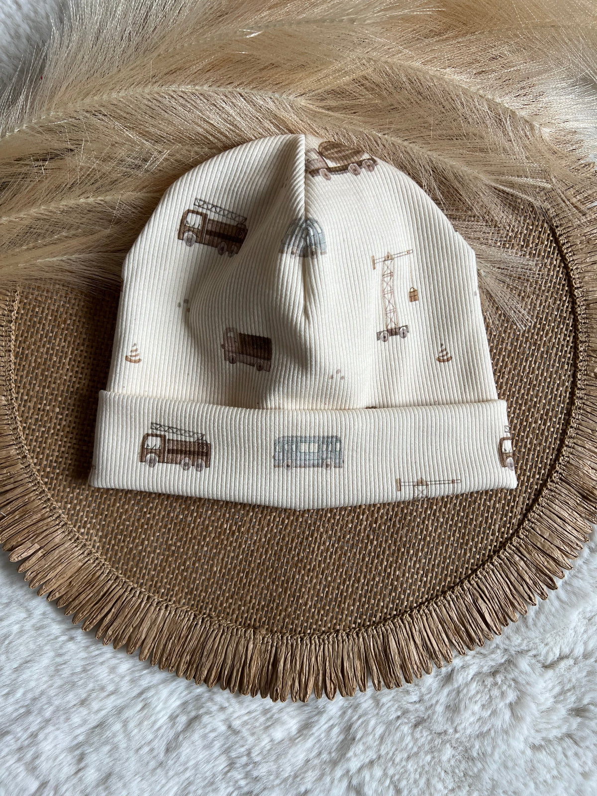 Beanie Rippstoff Kinder