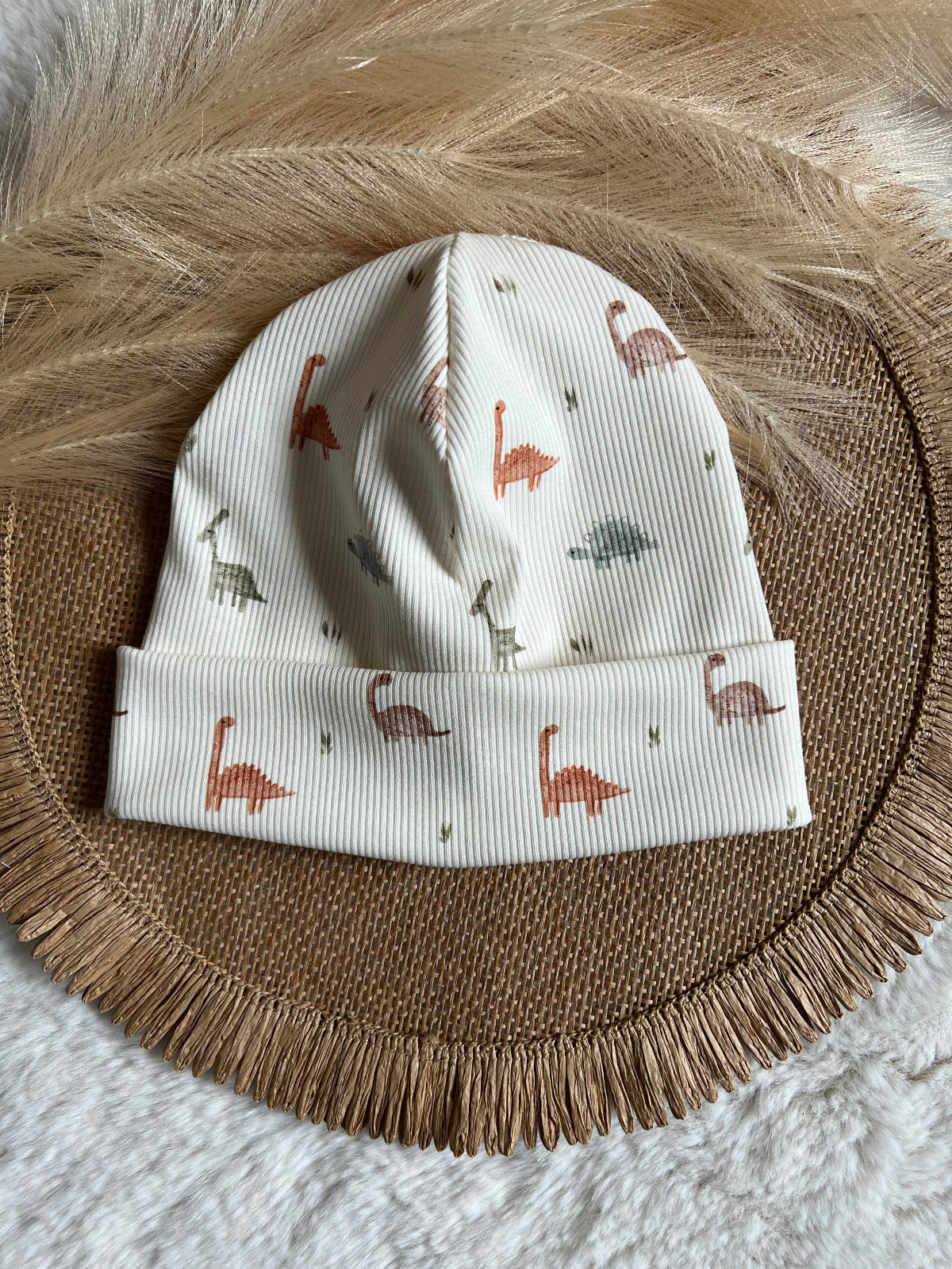 Beanie Rippstoff Kinder