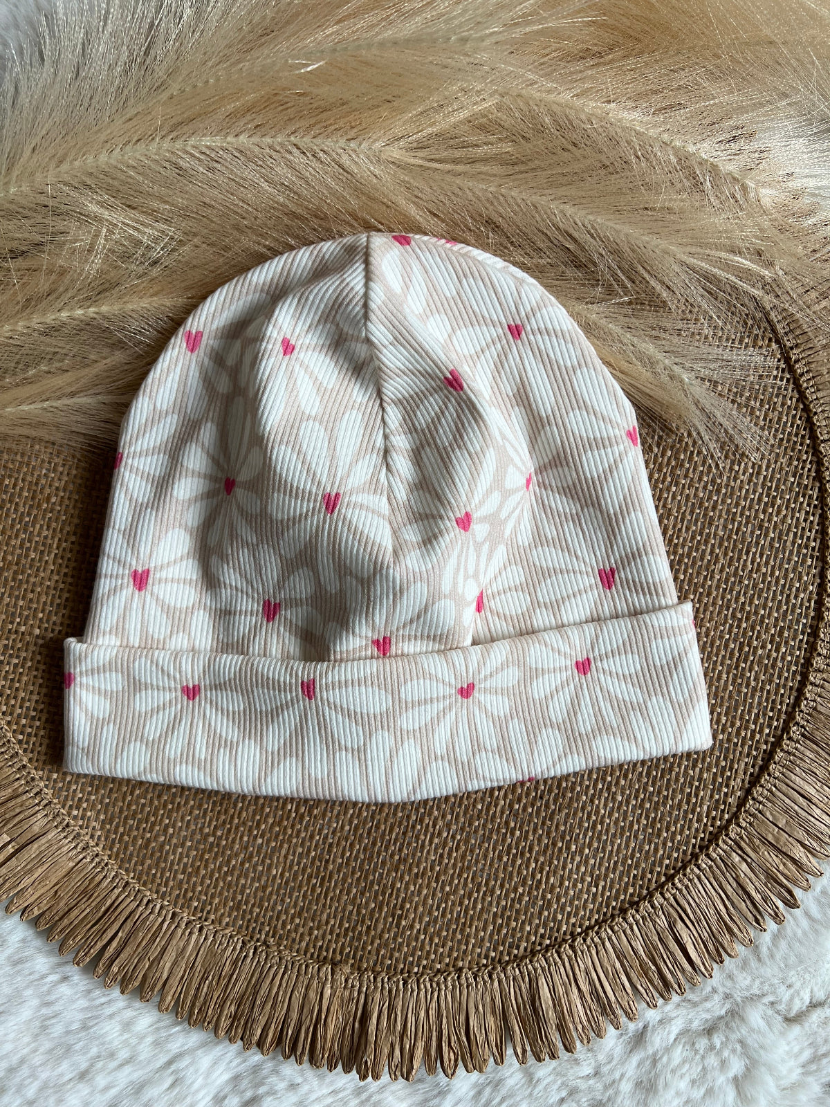 Beanie Rippstoff Kinder