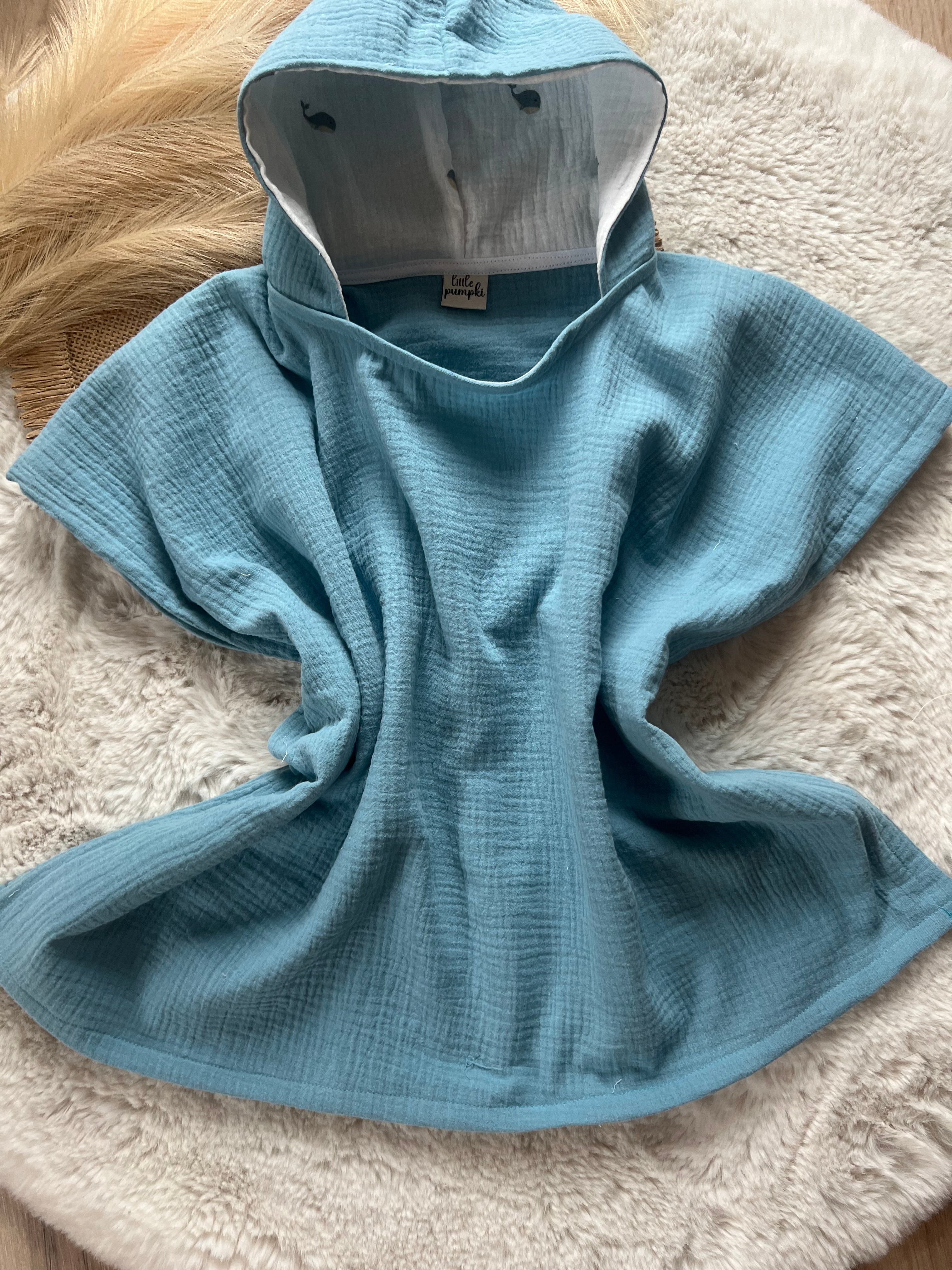 Badeponcho einfarbig