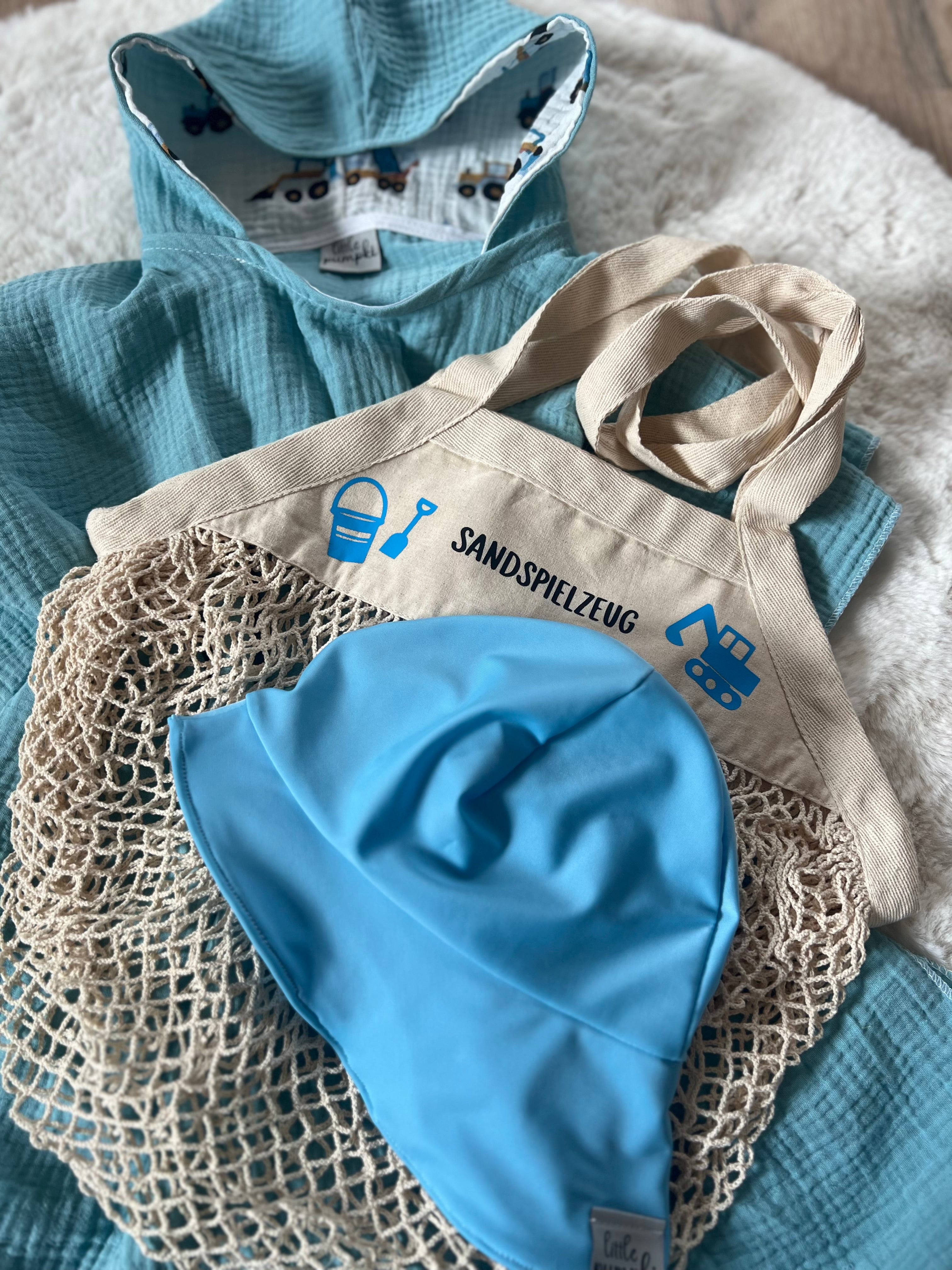 Badeponcho einfarbig